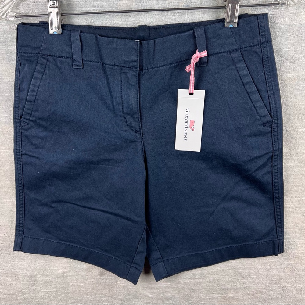 C14pi Vineyard Vines Girl's everyday bermuda shorts size 12 navy blue